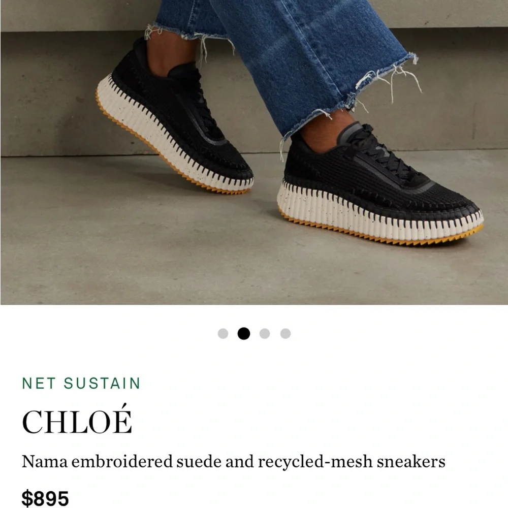 Chloe Nama Sneakers- Black - Picture 8 of 11